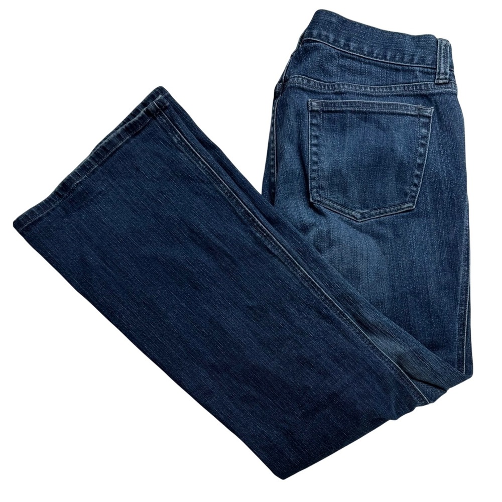 Gap Ultra Low Rise Stretch Jeans Womens 36in waist Dark Wash Blue Bootcut Flare